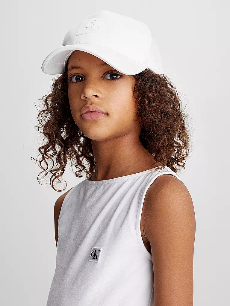 CALVIN KLEIN JEANS | Kinder Kappe | weiss