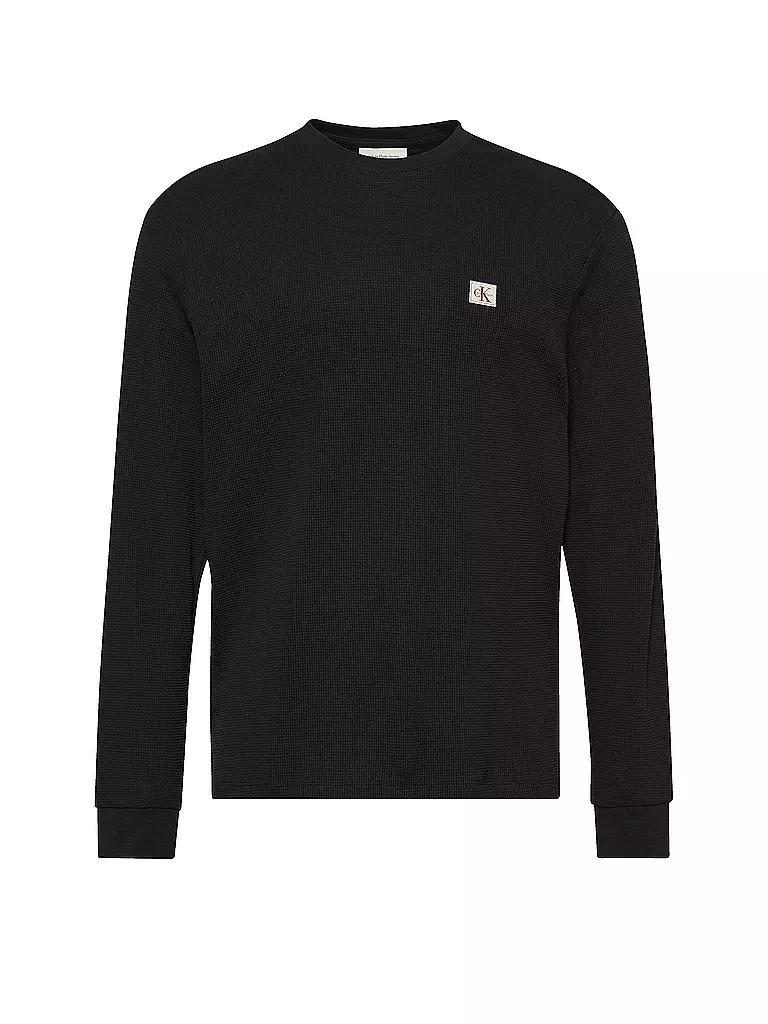 CALVIN KLEIN JEANS | Langarmshirt  | schwarz