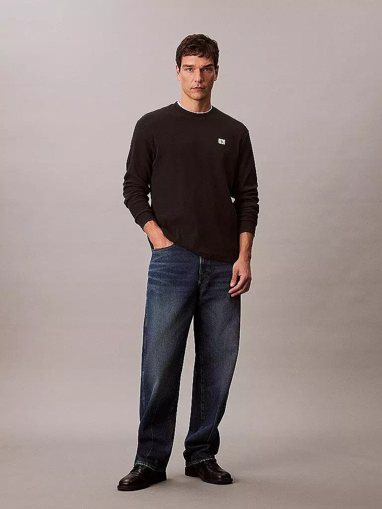 CALVIN KLEIN JEANS | Langarmshirt  | schwarz