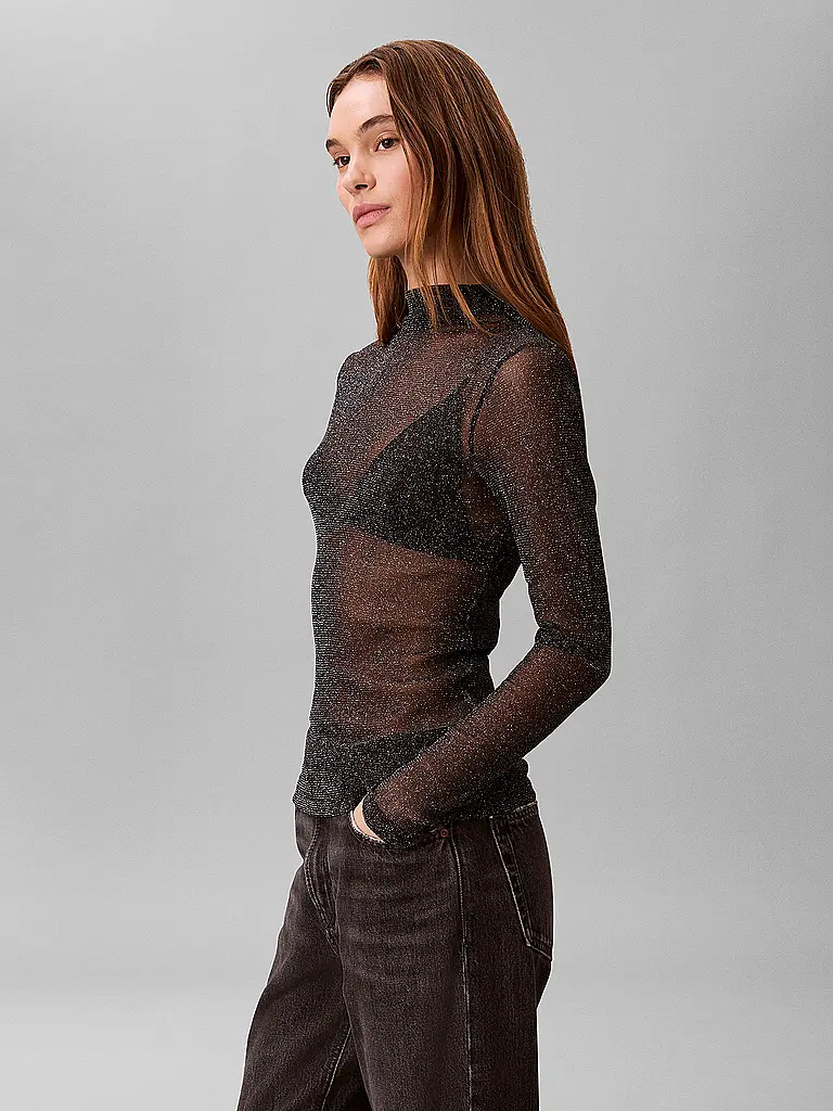 CALVIN KLEIN JEANS | Langarmshirt  | Schwarz