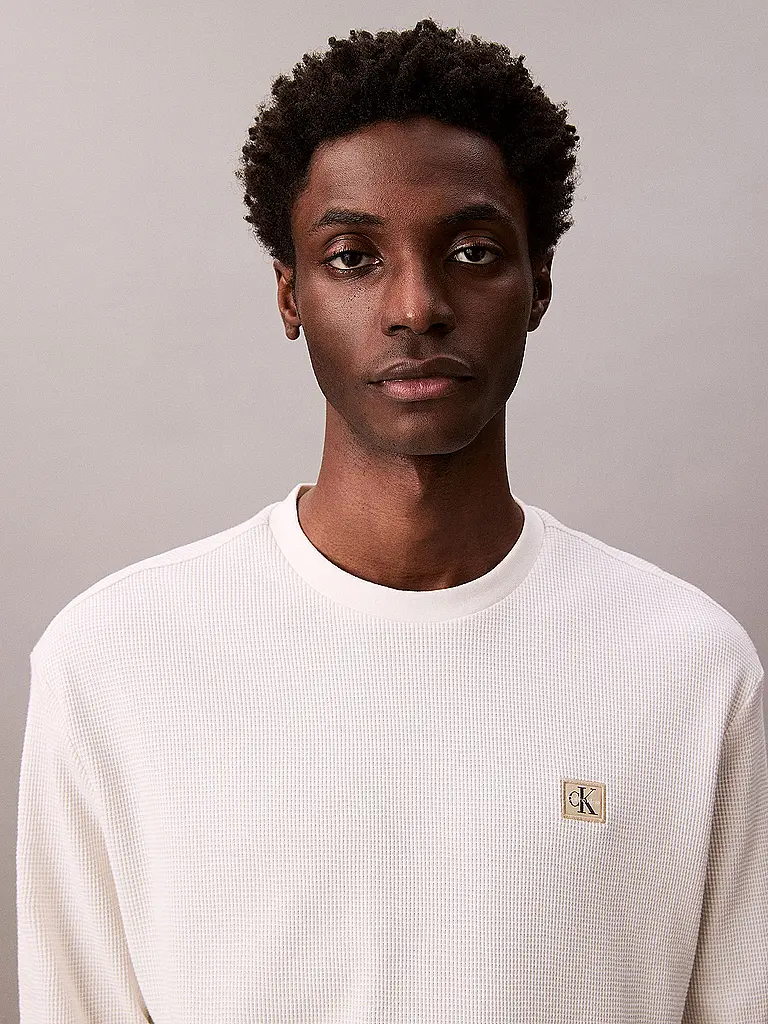 CALVIN KLEIN JEANS | Langarmshirt  | weiss
