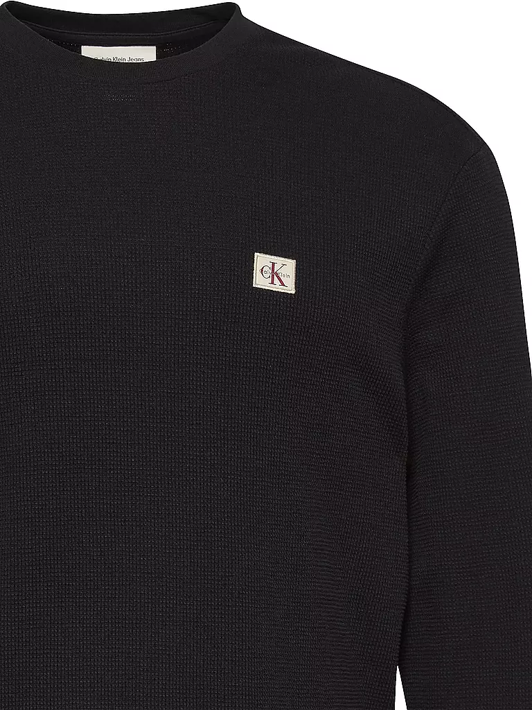 CALVIN KLEIN JEANS | Langarmshirt  | schwarz