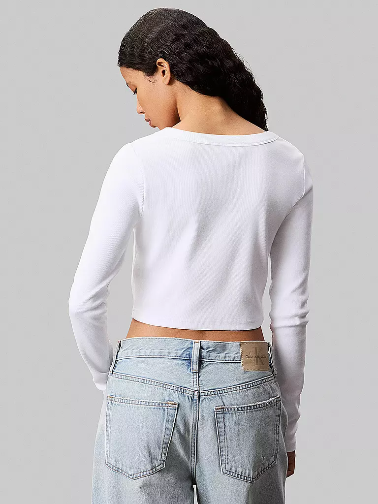 CALVIN KLEIN JEANS | Langarmshirt | weiss
