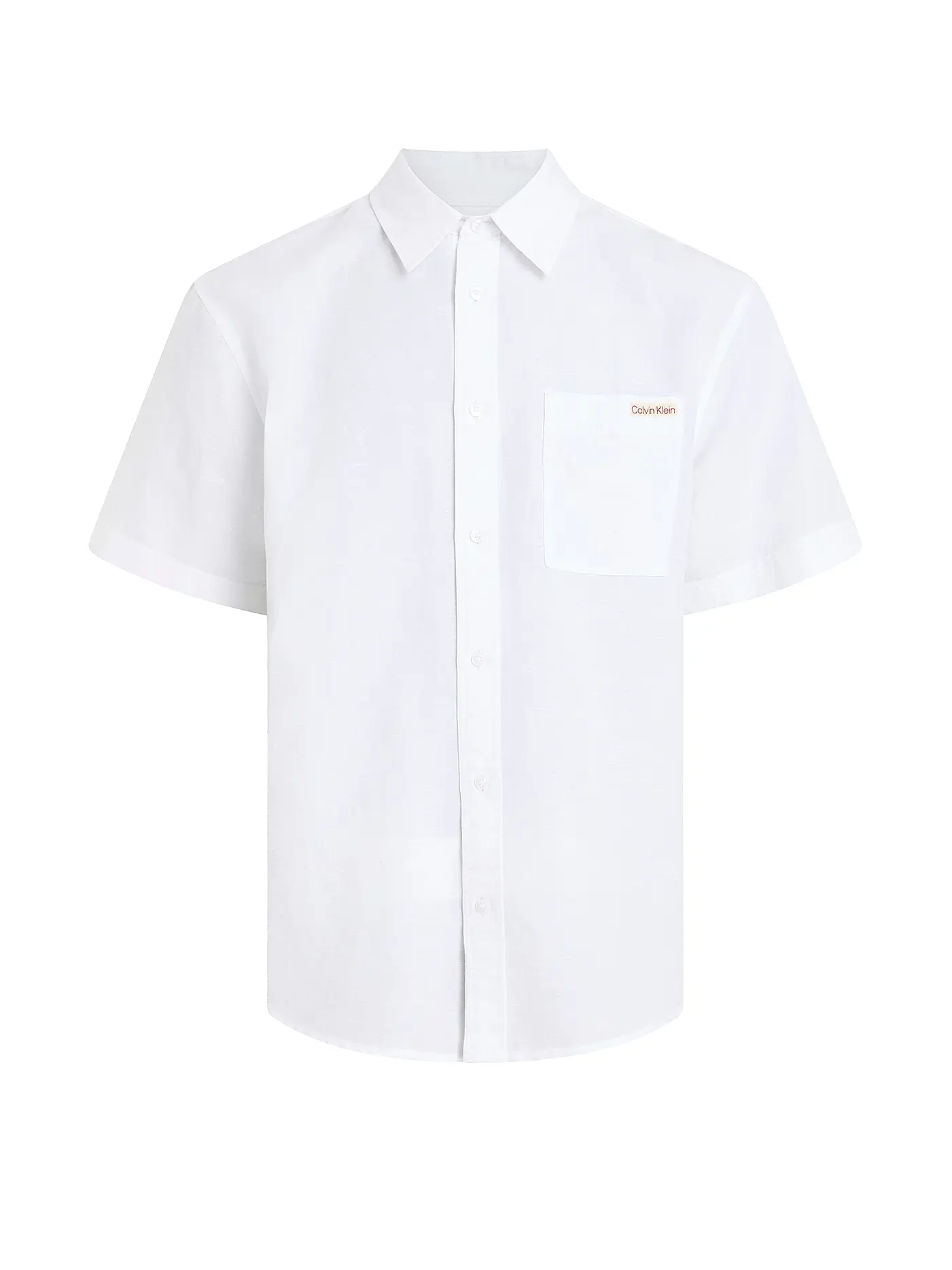 CALVIN KLEIN JEANS | Leinenhemd  | weiss