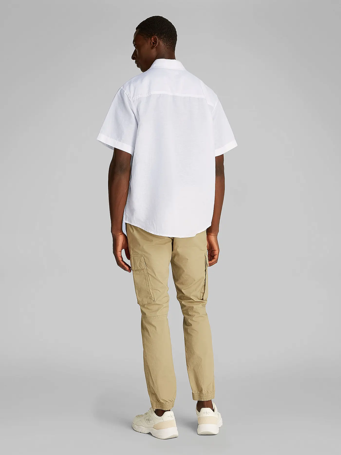 CALVIN KLEIN JEANS | Leinenhemd  | weiss