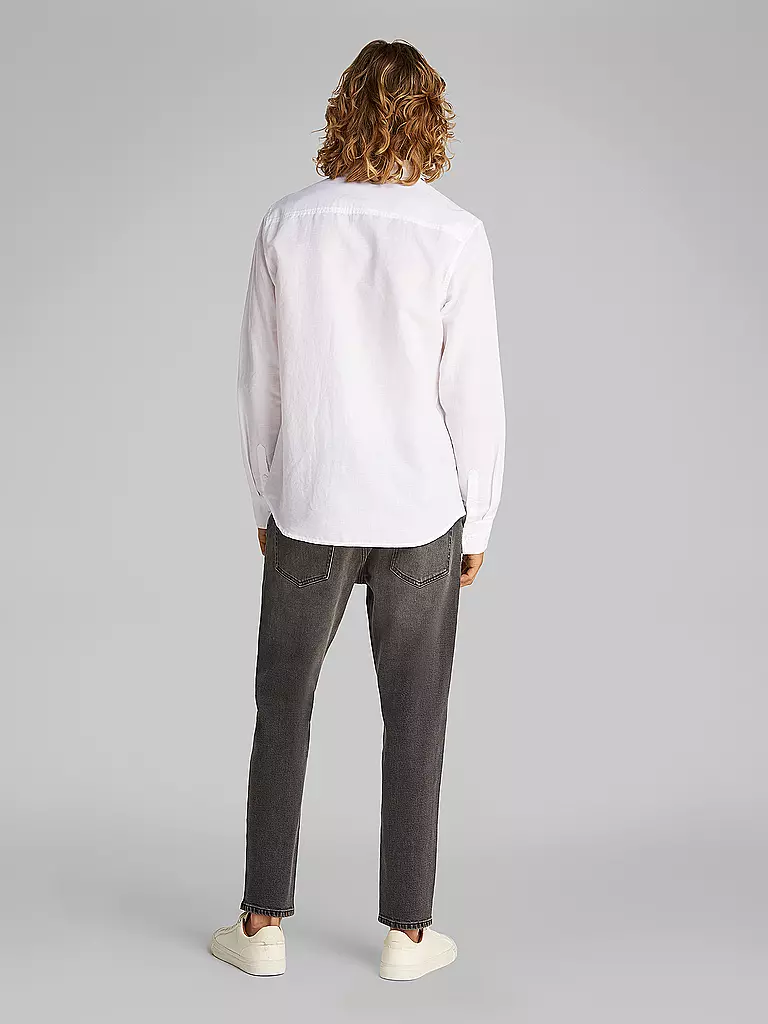CALVIN KLEIN JEANS | Leinenhemd  | weiss