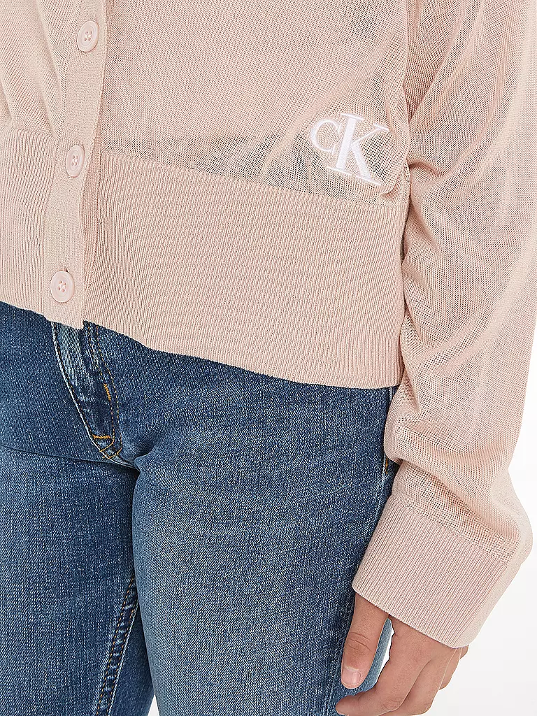 CALVIN KLEIN JEANS | Mädchen Cardigan  | rosa