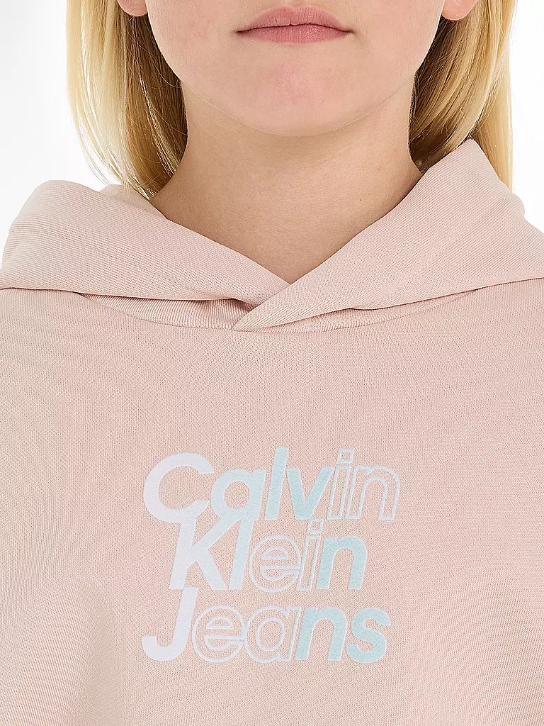 CALVIN KLEIN JEANS | Mädchen Kapuzensweater - Hoodie  | rosa