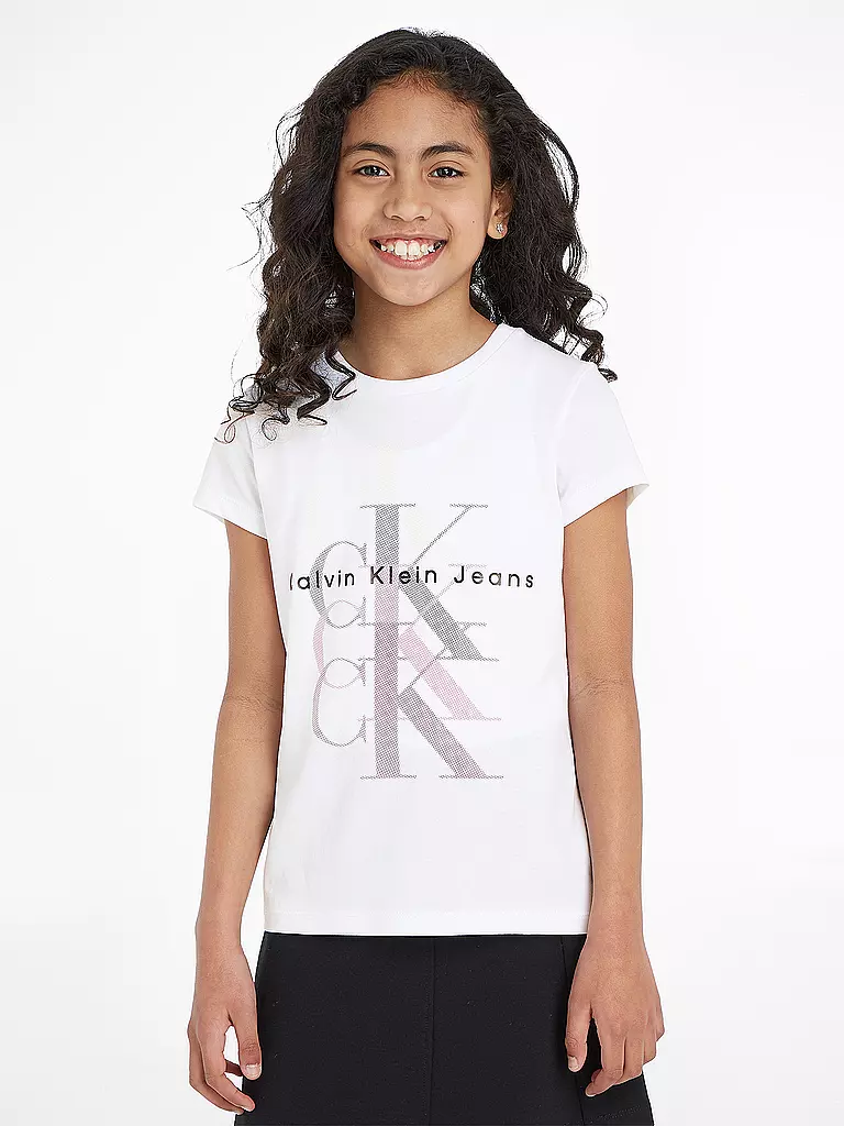 CALVIN KLEIN JEANS | Mädchen T-Shirt  | weiss
