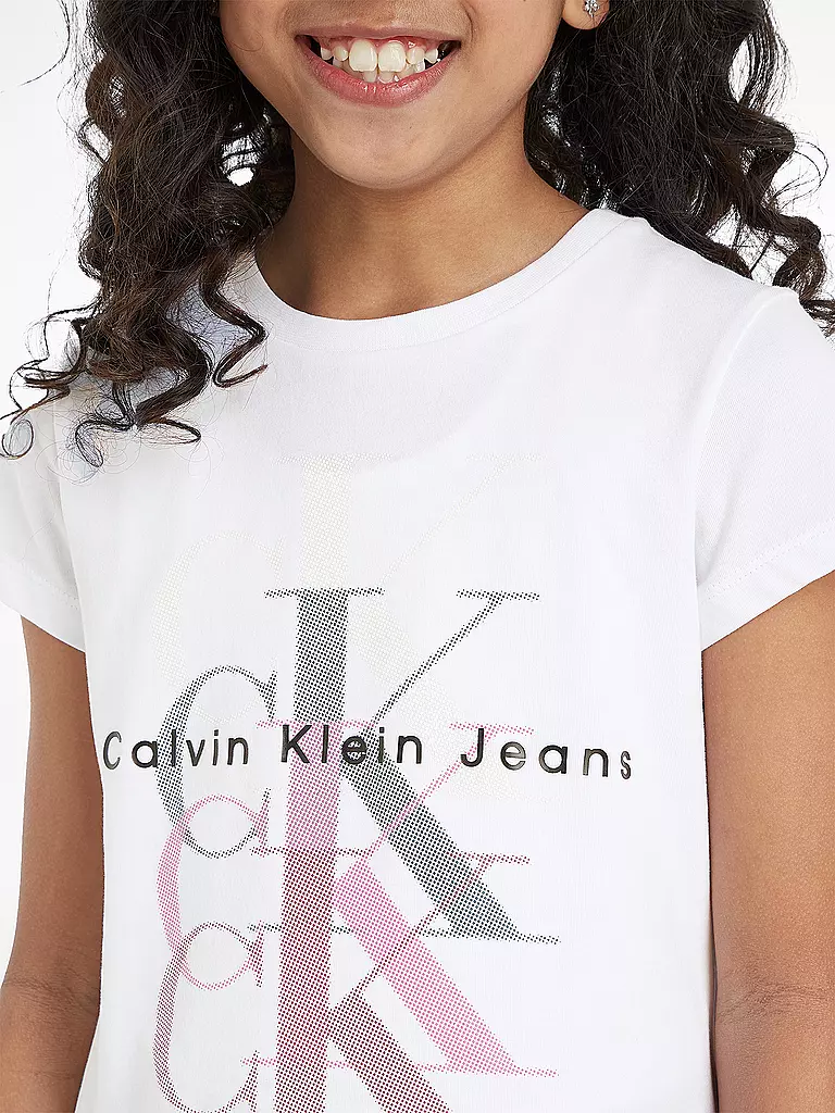 CALVIN KLEIN JEANS | Mädchen T-Shirt  | weiss