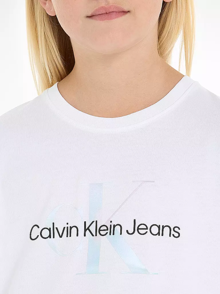 CALVIN KLEIN JEANS | Mädchen T-Shirt  | weiss