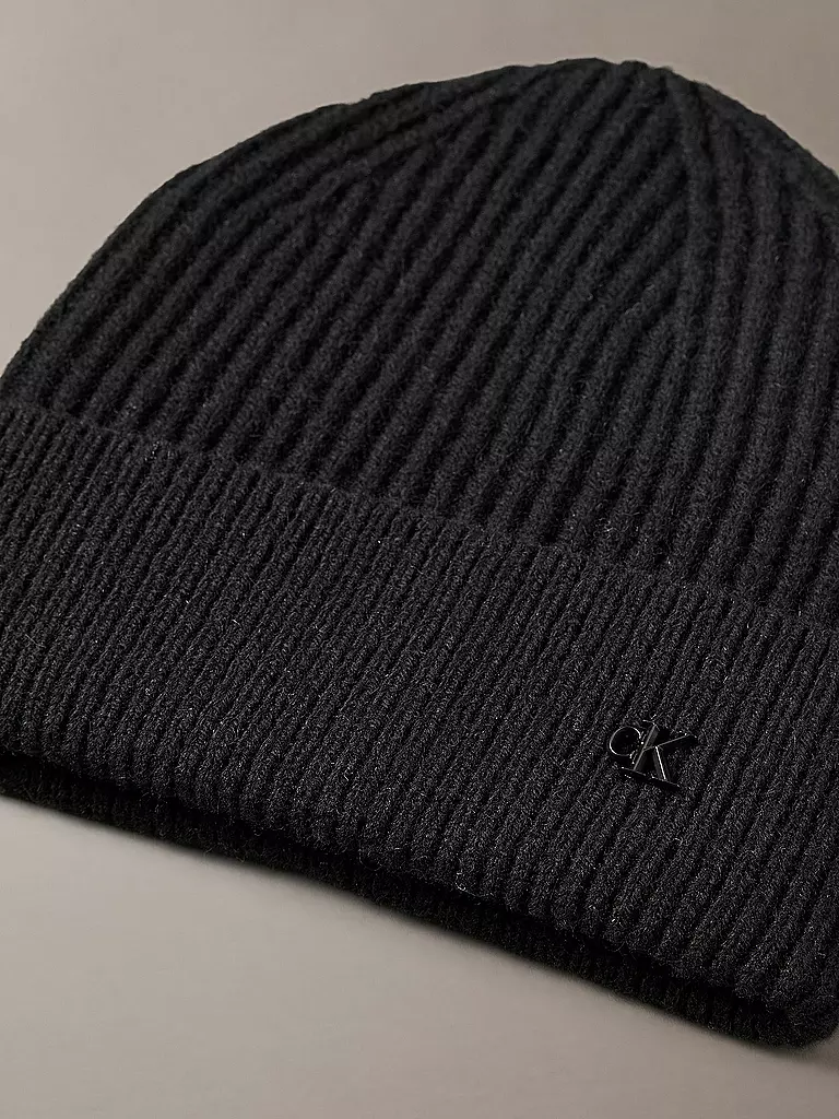CALVIN KLEIN JEANS | Mütze - Haube | schwarz