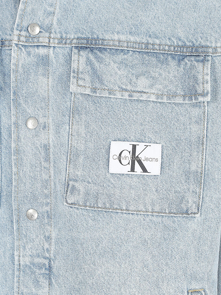 CALVIN KLEIN JEANS | Overshirt Oversized Fit | hellblau