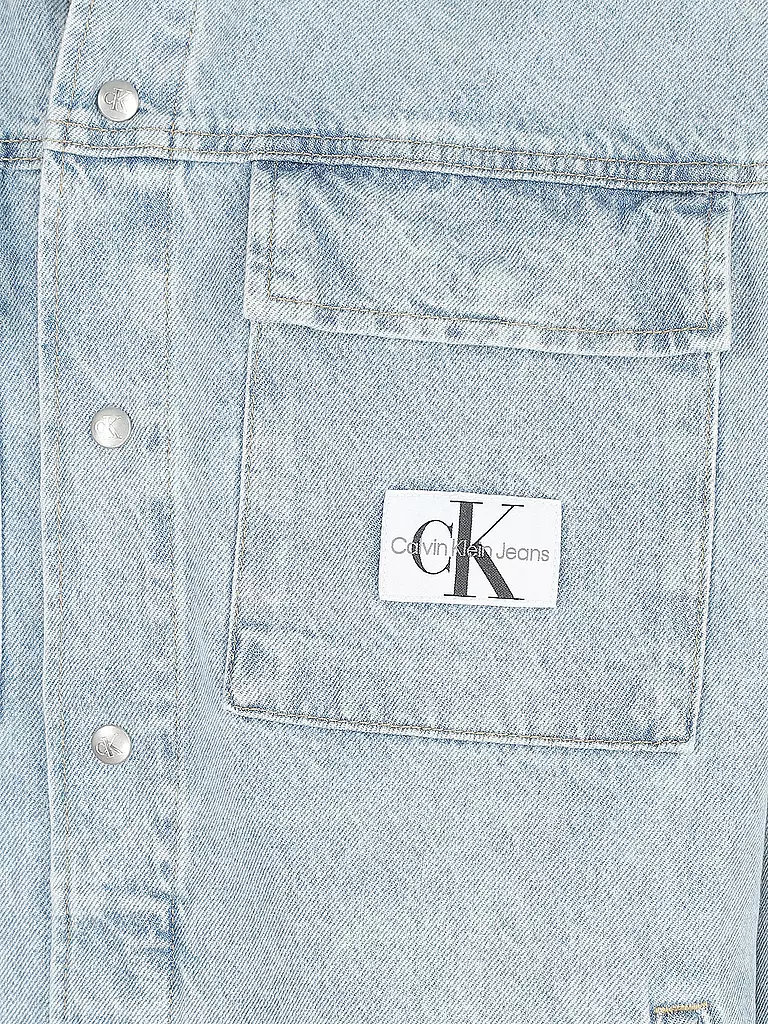 CALVIN KLEIN JEANS | Overshirt Oversized Fit | hellblau