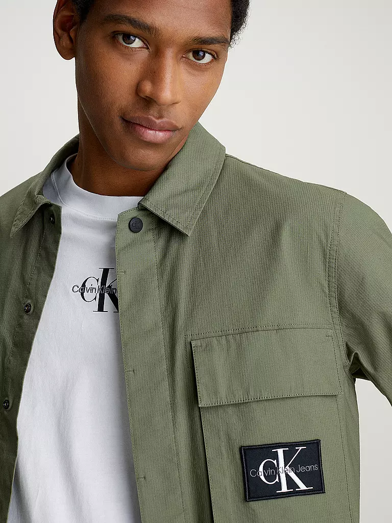 CALVIN KLEIN JEANS | Overshirt UTILITY | olive