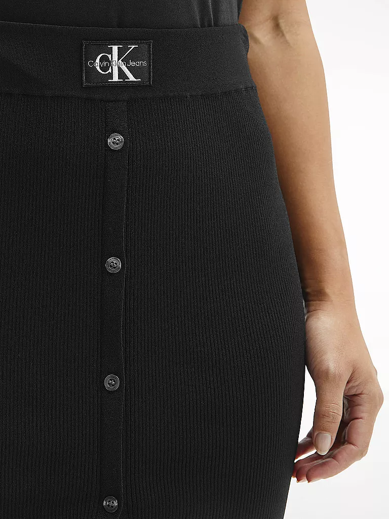 CALVIN KLEIN JEANS | Strickrock | schwarz