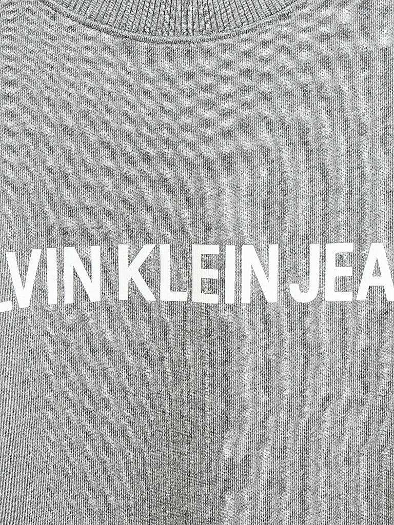 CALVIN KLEIN JEANS | Sweater "Logo Institunal" | grau