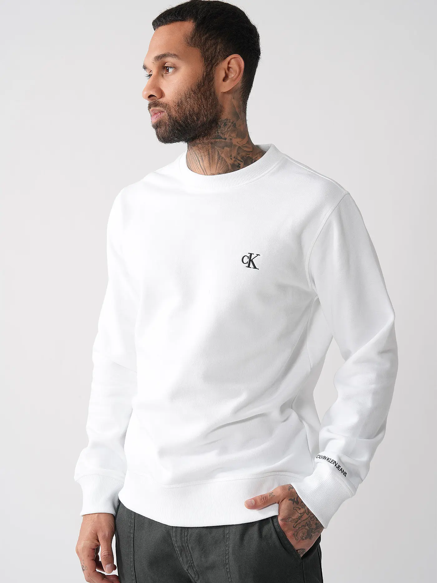 CALVIN KLEIN JEANS | Sweater  | weiss