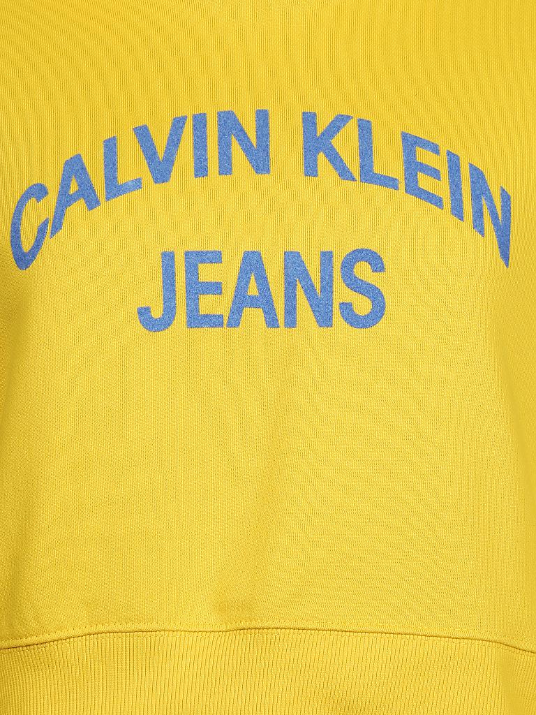 CALVIN KLEIN JEANS | Sweater Cropped-Fit | gelb