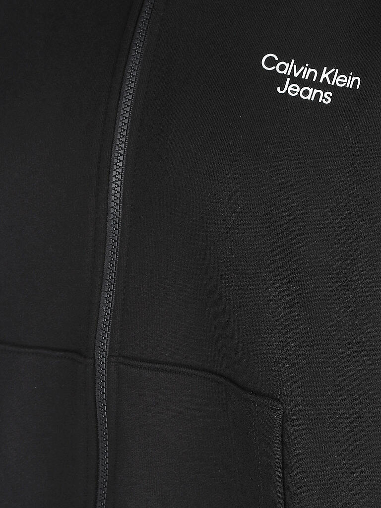 CALVIN KLEIN JEANS | Sweatjacke  | schwarz