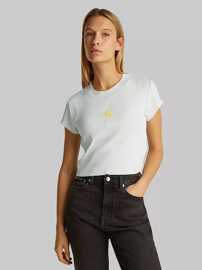 CALVIN KLEIN JEANS | T-Shirt Cropped Fit  | mint