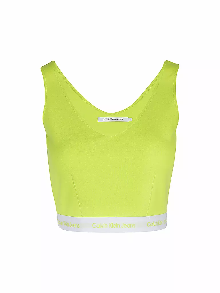 CALVIN KLEIN JEANS | Top Cropped Fit  | gelb