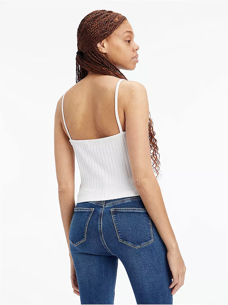 CALVIN KLEIN JEANS | Top Cropped Fit  | weiss