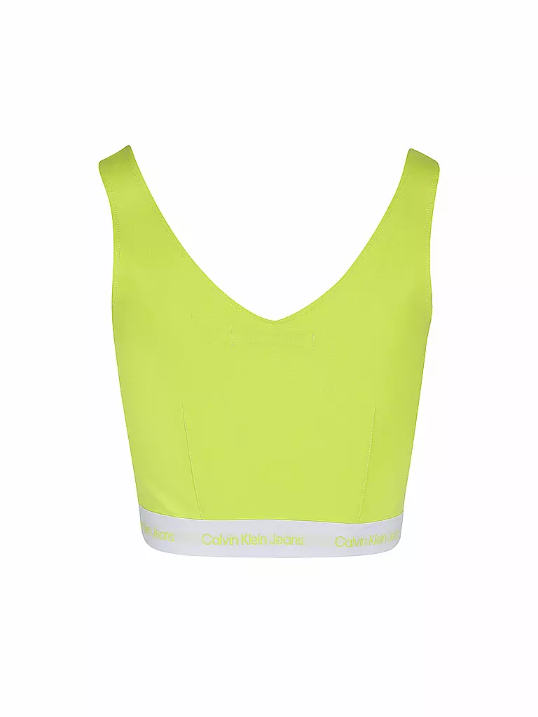 CALVIN KLEIN JEANS | Top Cropped Fit | gelb