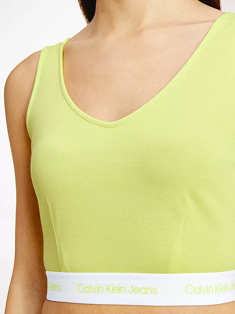 CALVIN KLEIN JEANS | Top Cropped Fit | gelb