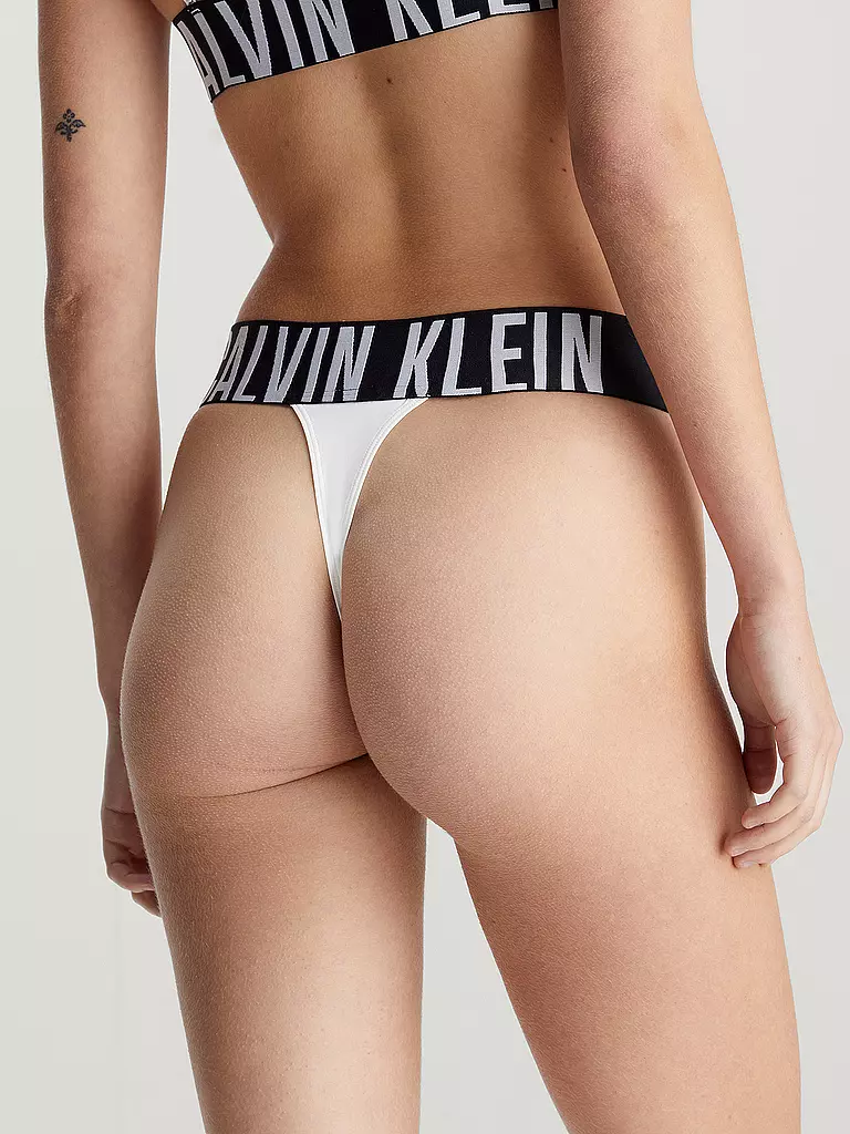 CALVIN KLEIN | Bikinihose - String | weiss