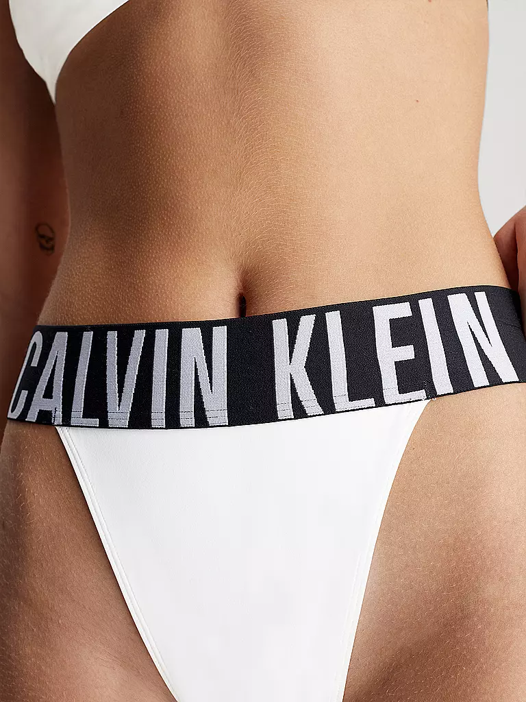 CALVIN KLEIN | Bikinihose - String | weiss