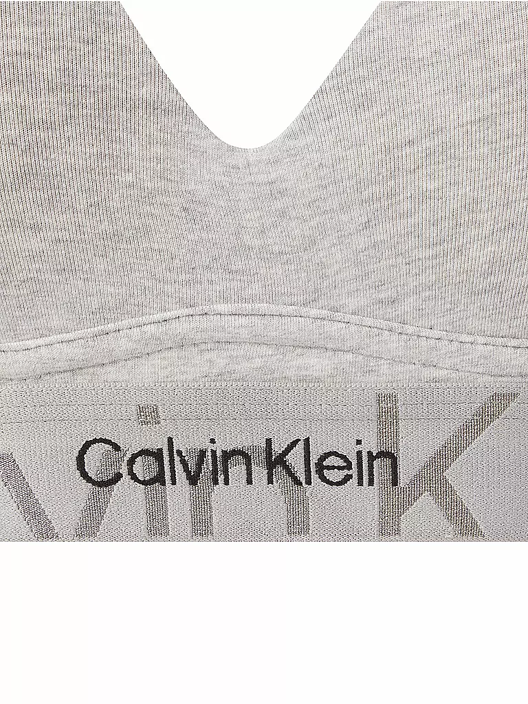 CALVIN KLEIN | Bralette Push Up Grey | hellgrau