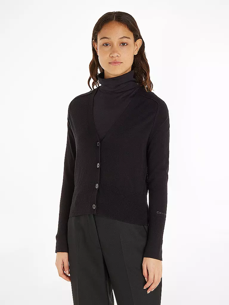 CALVIN KLEIN | Cardigan  | schwarz