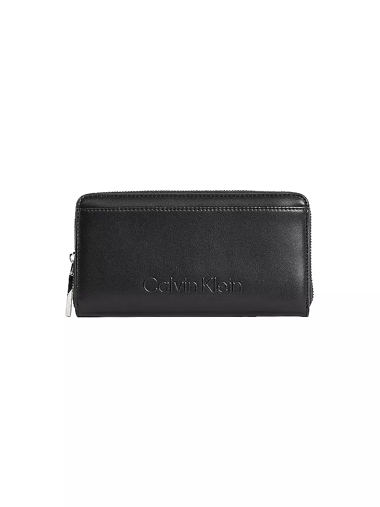 CALVIN KLEIN | Geldbörse EMBOSSED Large  | schwarz
