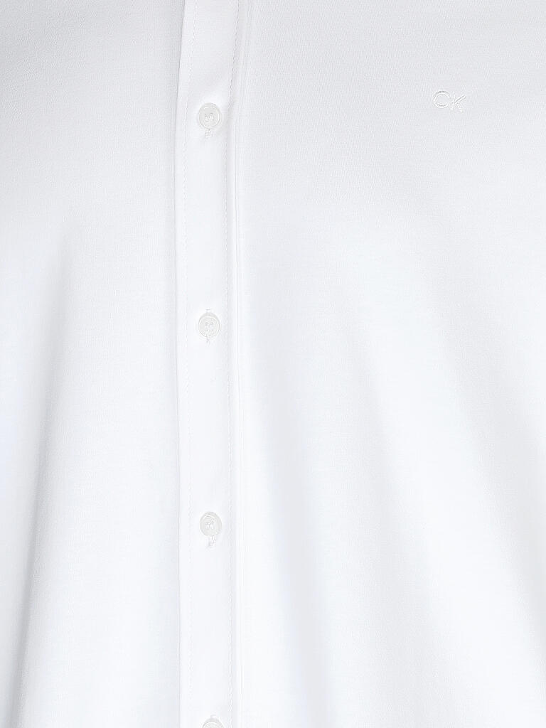 CALVIN KLEIN | Jerseyhemd Slim Fit | weiß