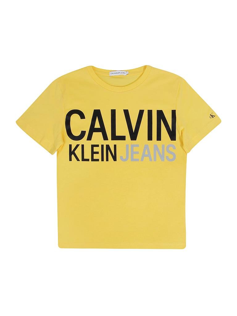 CALVIN KLEIN | Jungen T-Shirt | gelb