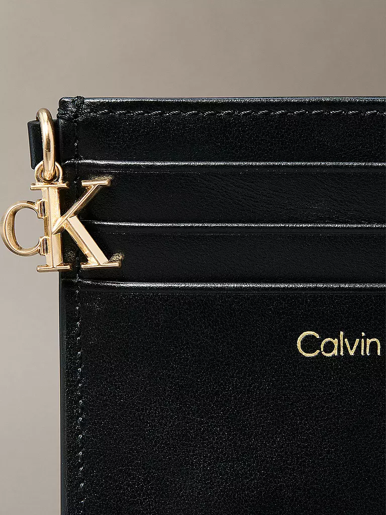 CALVIN KLEIN | Kartenetui CK PULLER | schwarz