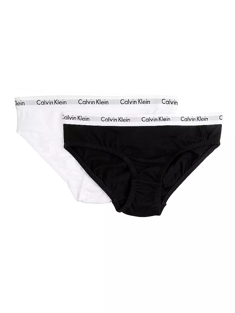 CALVIN KLEIN | Mädchen Slip  2er Pkg Modern Cotton white black | weiss