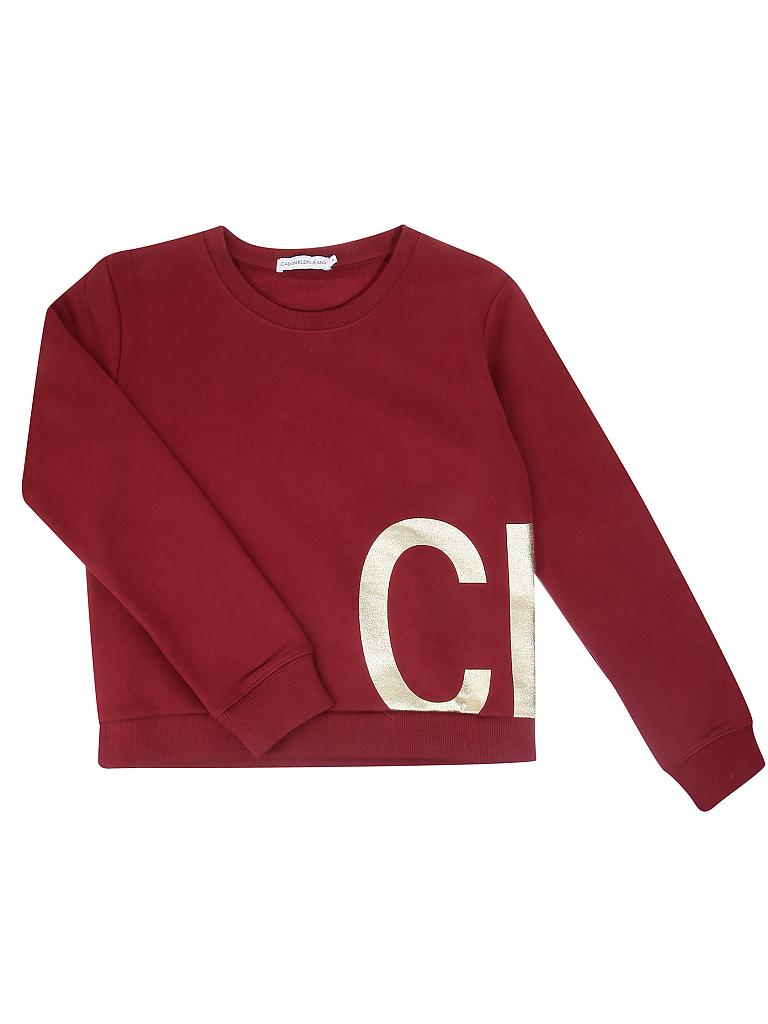 CALVIN KLEIN | Mädchen-Sweater | rot
