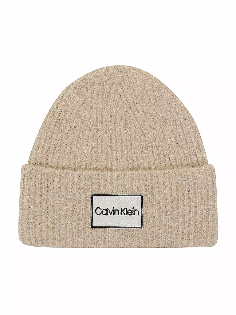 CALVIN KLEIN | Mütze - Beanie  | creme