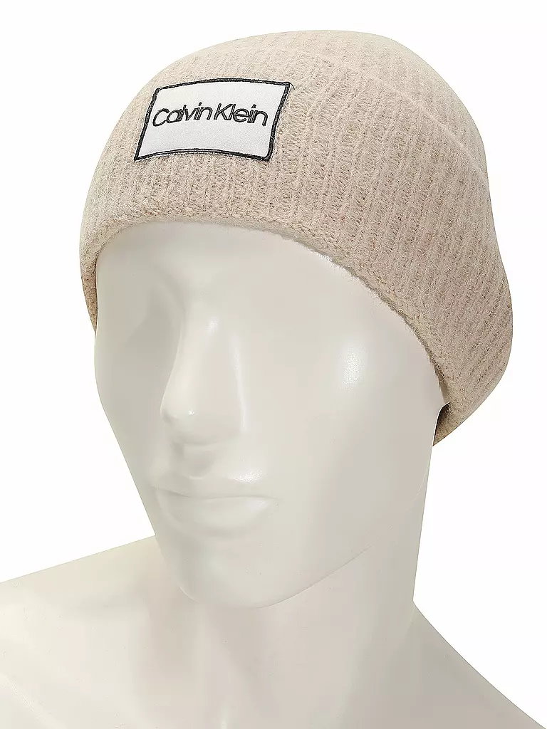 CALVIN KLEIN | Mütze - Beanie  | creme