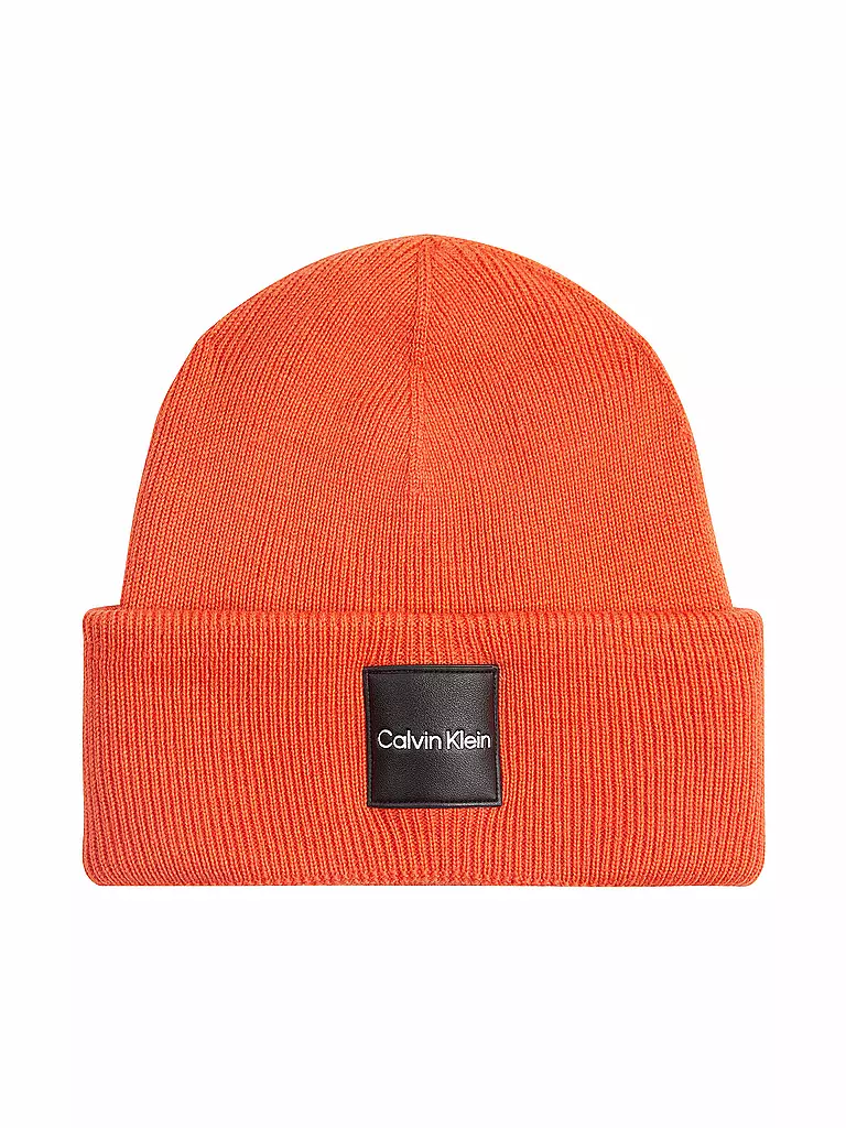 CALVIN KLEIN | Mütze - Beanie | orange