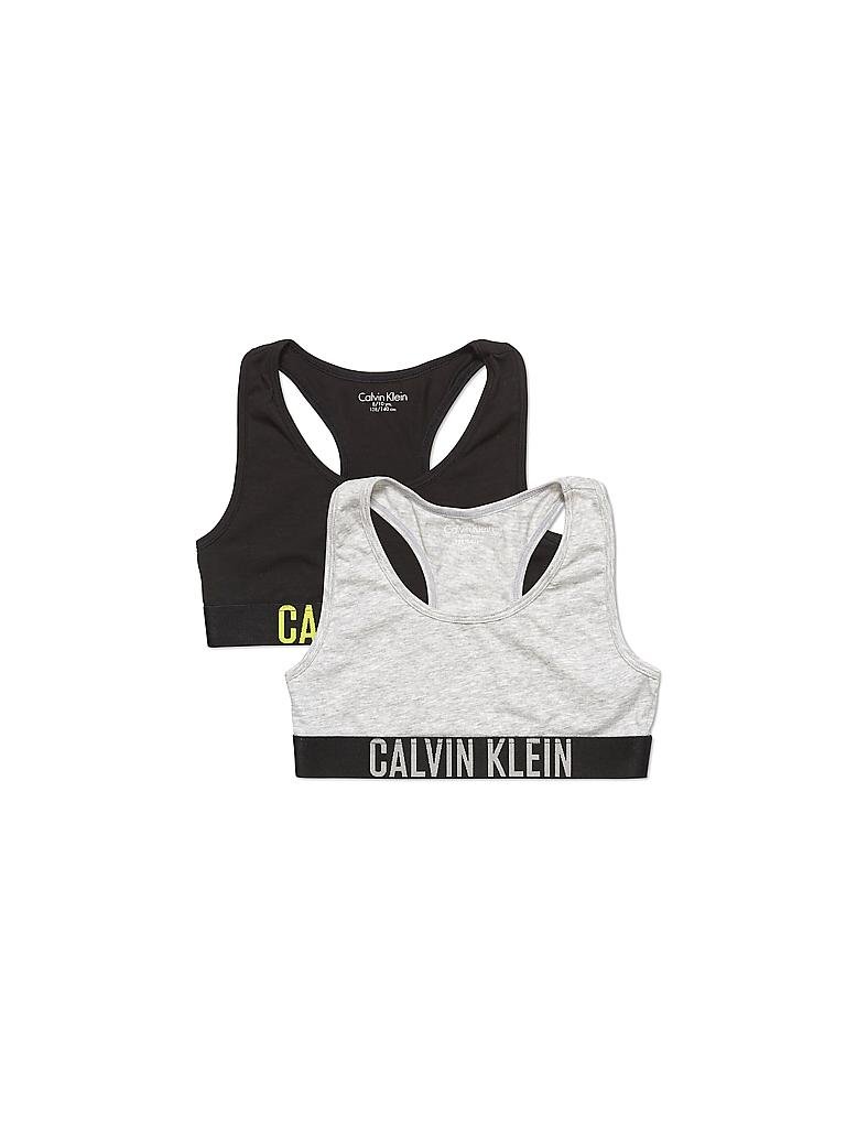 CALVIN KLEIN Mädchen Bustier 2er Pkg Intense Power grau 1012J