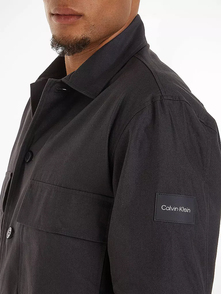 CALVIN KLEIN | Overshirt  | schwarz