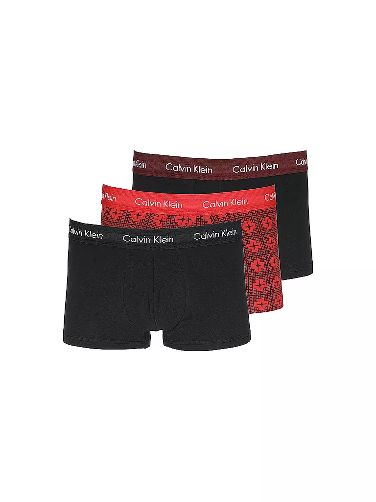 CALVIN KLEIN | Pants 3-er Pkg black | rot