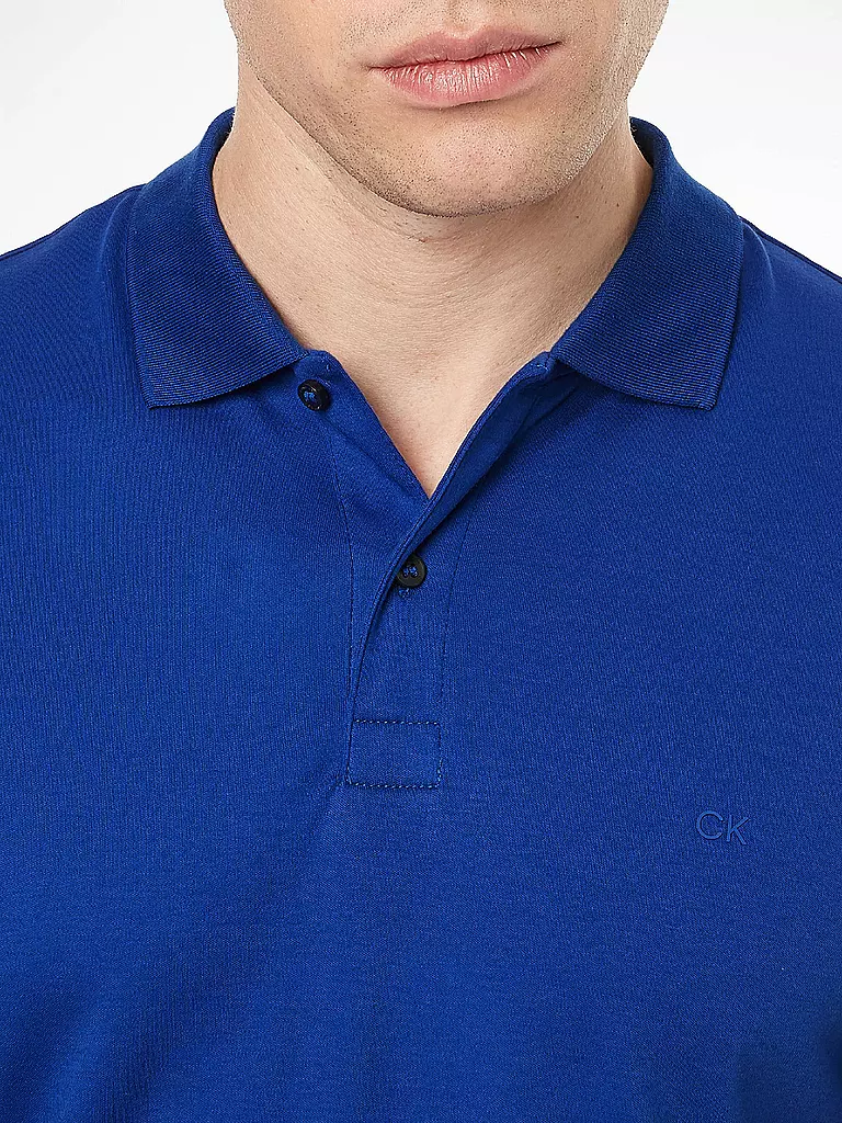 CALVIN KLEIN | Poloshirt Slim Fit Liquid Touch | blau