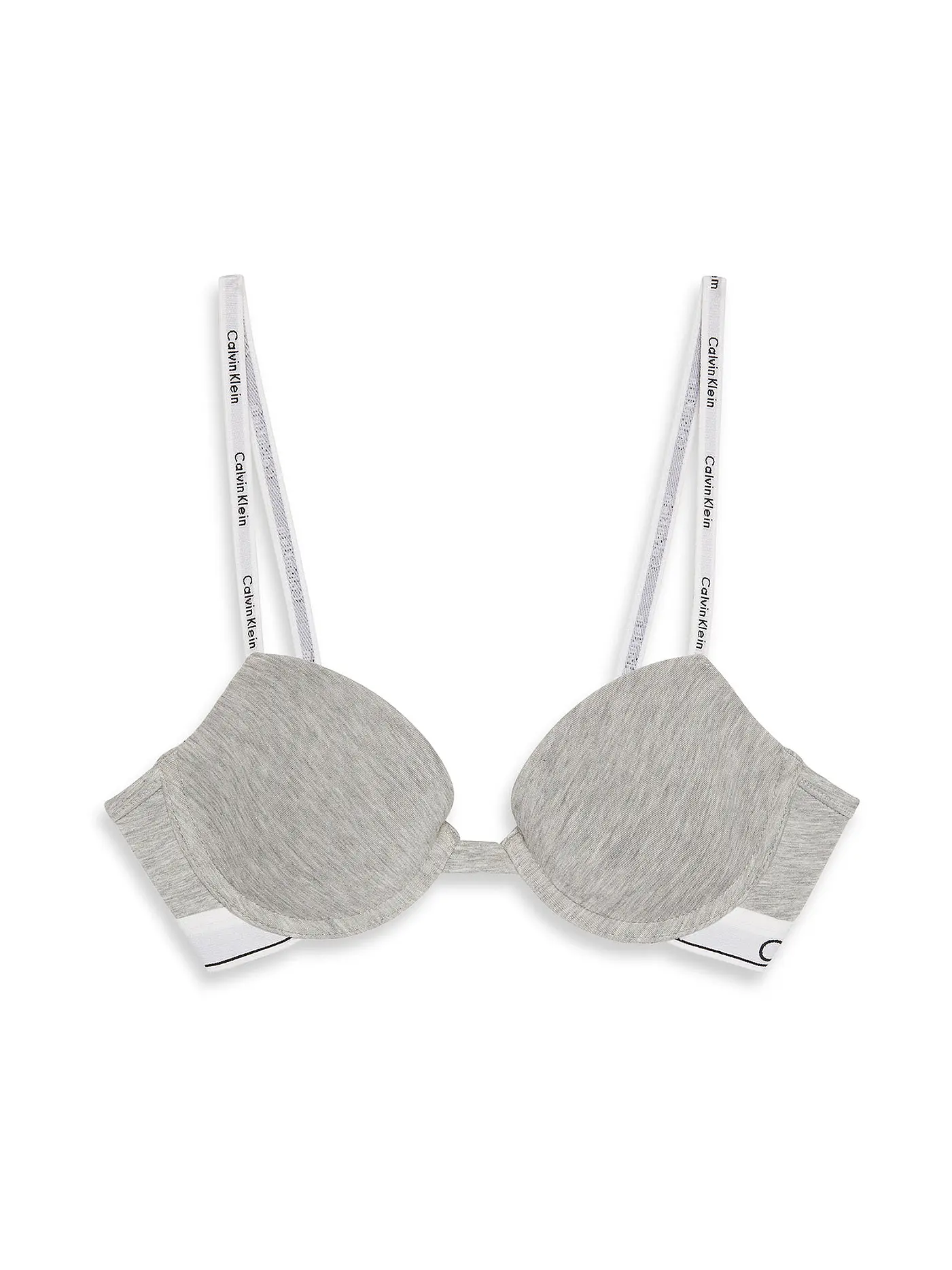 CALVIN KLEIN | Push Up BH white | hellgrau
