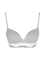 CALVIN KLEIN | Push Up BH black | hellgrau