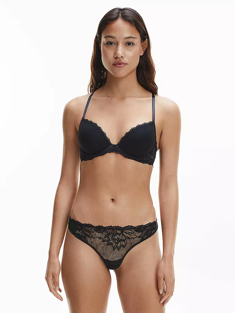 CALVIN KLEIN | Push Up BH Seductive Comfort black | schwarz