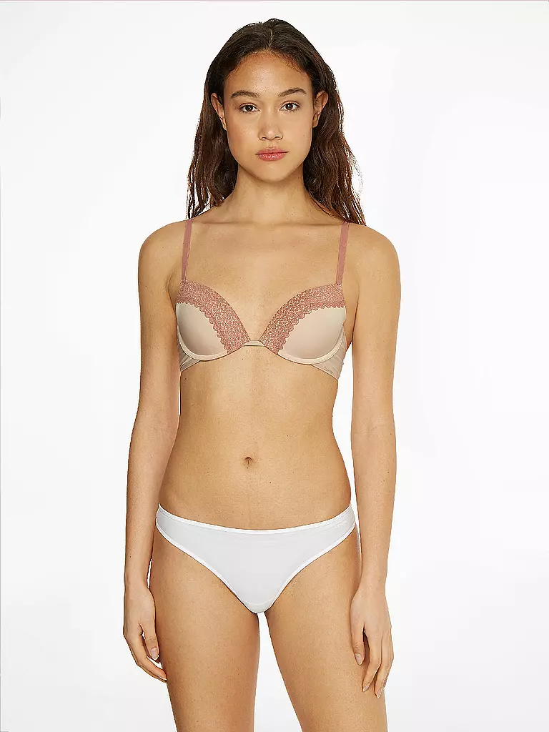 CALVIN KLEIN | Push Up Plunge BH Flirty red | rosa